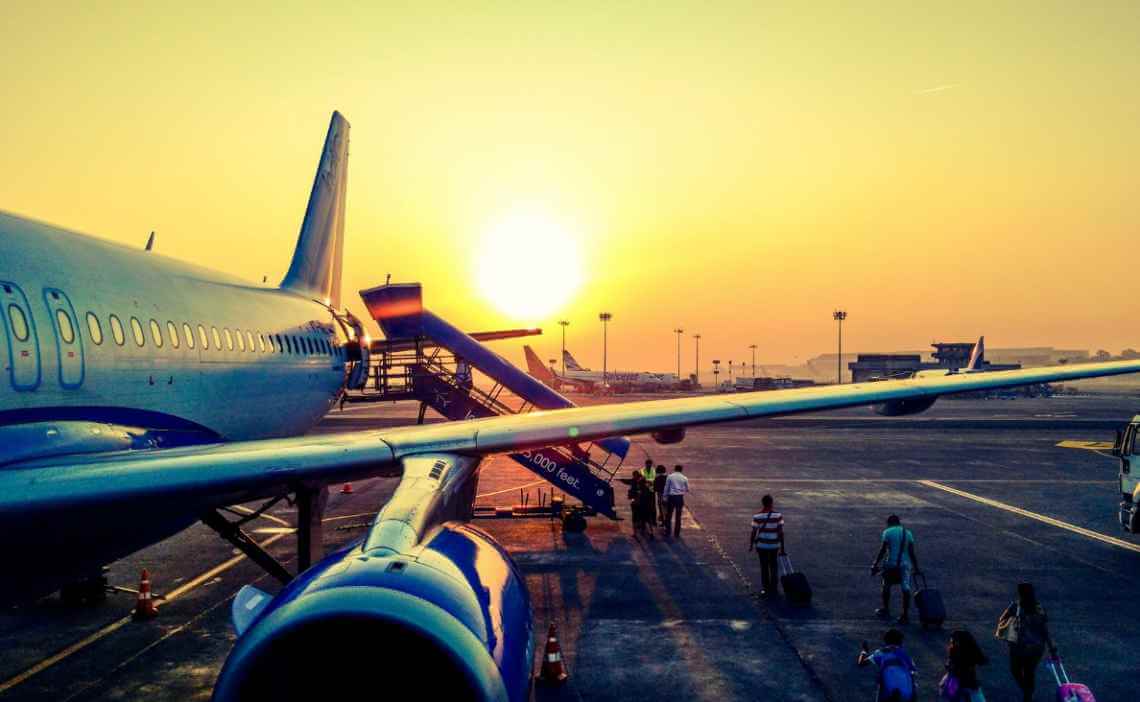 people boarding aircraft