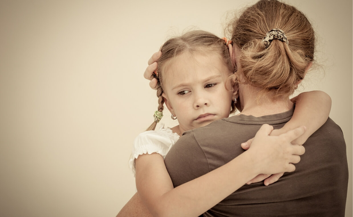 MOTHER AND DAUGHTER GRIEVING