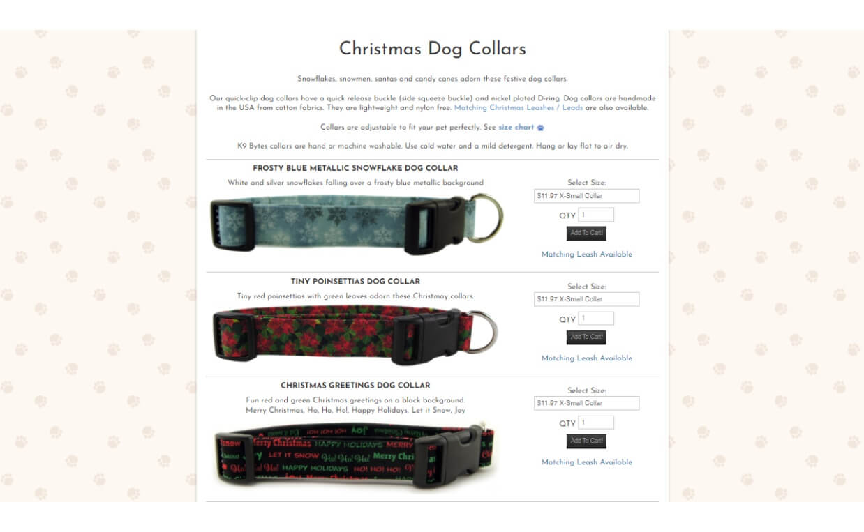 handcrafted dog collars